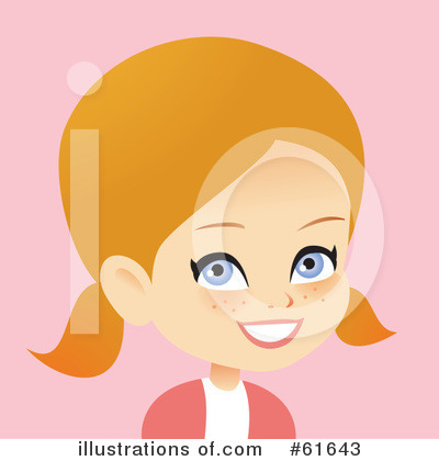 Royalty-Free (RF) Girl Clipart Illustration by Monica - Stock Sample #61643