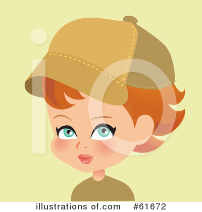 Royalty-Free (RF) Girl Clipart Illustration by Monica - Stock Sample #61672