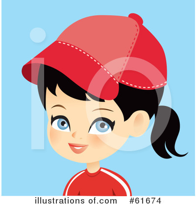 Royalty-Free (RF) Girl Clipart Illustration by Monica - Stock Sample #61674
