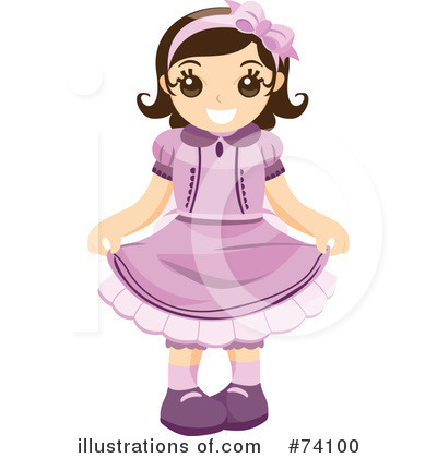 Royalty-Free (RF) Girl Clipart Illustration by BNP Design Studio - Stock Sample #74100