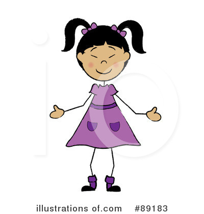Royalty-Free (RF) Girl Clipart Illustration by Pams Clipart - Stock Sample #89183