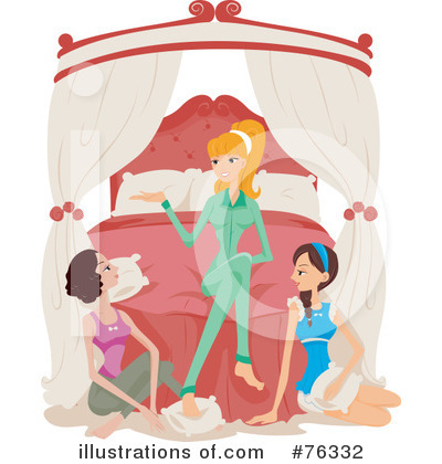 Royalty-Free (RF) Girlfriends Clipart Illustration by BNP Design Studio - Stock Sample #76332