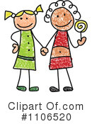 Girls Clipart #1106520 by C Charley-Franzwa