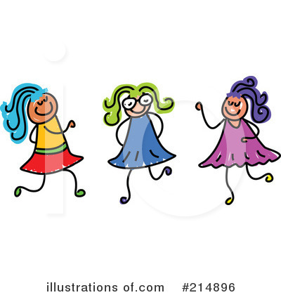 Royalty-Free (RF) Girls Clipart Illustration by Prawny - Stock Sample #214896