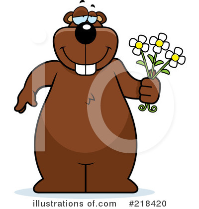 Royalty-Free (RF) Giving Flowers Clipart Illustration by Cory Thoman - Stock Sample #218420