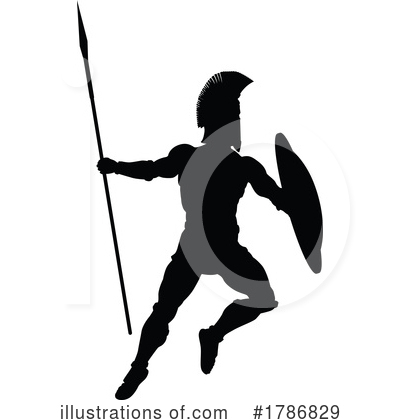 Royalty-Free (RF) Gladiator Clipart Illustration by AtStockIllustration - Stock Sample #1786829