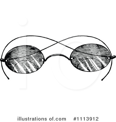 Royalty-Free (RF) Glasses Clipart Illustration by Prawny Vintage - Stock Sample #1113912
