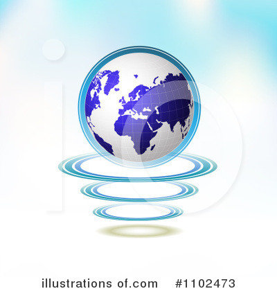 Royalty-Free (RF) Globe Clipart Illustration by merlinul - Stock Sample #1102473