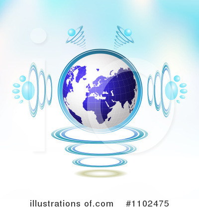 Royalty-Free (RF) Globe Clipart Illustration by merlinul - Stock Sample #1102475