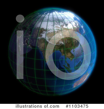 Royalty-Free (RF) Globe Clipart Illustration by Leo Blanchette - Stock Sample #1103475