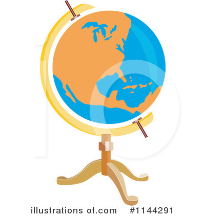 Royalty-Free (RF) Globe Clipart Illustration by patrimonio - Stock Sample #1144291