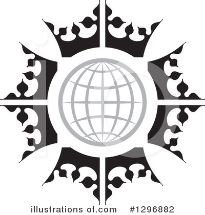 Royalty-Free (RF) Globe Clipart Illustration by Lal Perera - Stock Sample #1296882