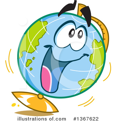 Globe Clipart #1367622 by Clip Art Mascots