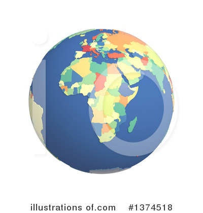 Royalty-Free (RF) Globe Clipart Illustration by Michael Schmeling - Stock Sample #1374518