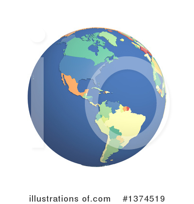 Royalty-Free (RF) Globe Clipart Illustration by Michael Schmeling - Stock Sample #1374519