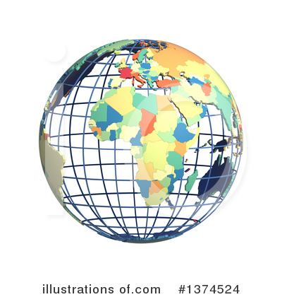 Royalty-Free (RF) Globe Clipart Illustration by Michael Schmeling - Stock Sample #1374524