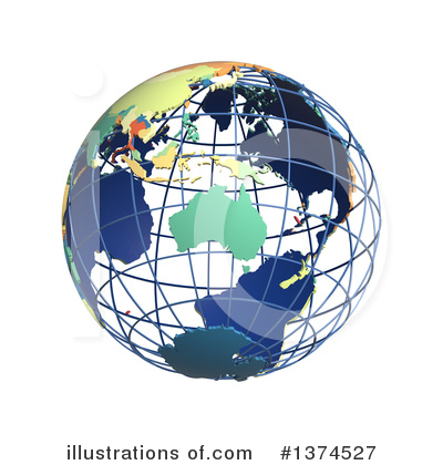 Royalty-Free (RF) Globe Clipart Illustration by Michael Schmeling - Stock Sample #1374527