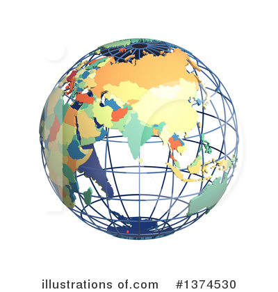 Wire Globe Clipart #1374530 by Michael Schmeling
