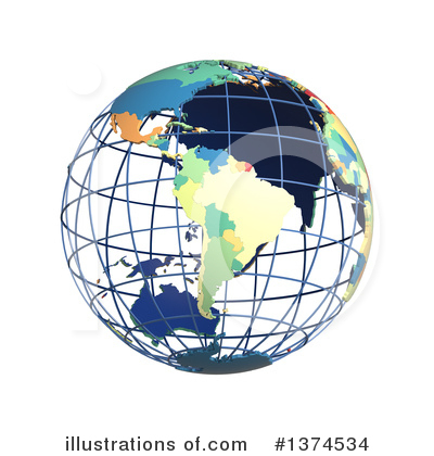 Royalty-Free (RF) Globe Clipart Illustration by Michael Schmeling - Stock Sample #1374534