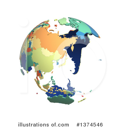 Royalty-Free (RF) Globe Clipart Illustration by Michael Schmeling - Stock Sample #1374546