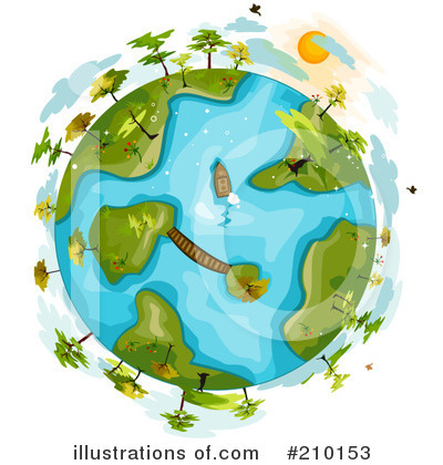 Royalty-Free (RF) Globe Clipart Illustration by BNP Design Studio - Stock Sample #210153