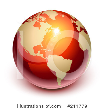 Royalty-Free (RF) Globe Clipart Illustration by Oligo - Stock Sample #211779