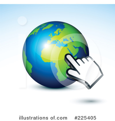 Royalty-Free (RF) Globe Clipart Illustration by beboy - Stock Sample #225405