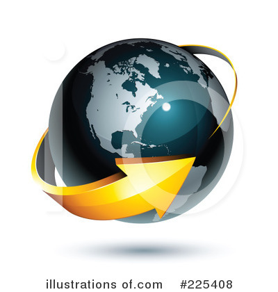 Royalty-Free (RF) Globe Clipart Illustration by beboy - Stock Sample #225408
