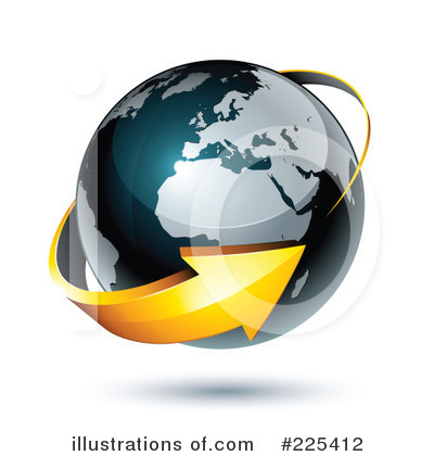 Royalty-Free (RF) Globe Clipart Illustration by beboy - Stock Sample #225412