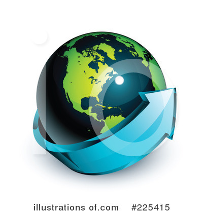 Royalty-Free (RF) Globe Clipart Illustration by beboy - Stock Sample #225415