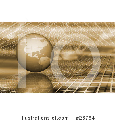 Royalty-Free (RF) Globe Clipart Illustration by KJ Pargeter - Stock Sample #26784