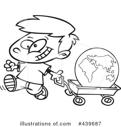 Royalty-Free (RF) Globe Clipart Illustration by toonaday - Stock Sample #439687