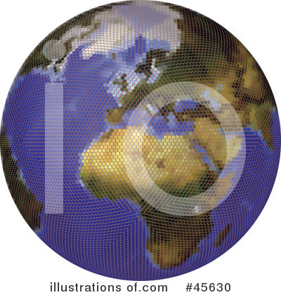 Royalty-Free (RF) Globe Clipart Illustration by Michael Schmeling - Stock Sample #45630