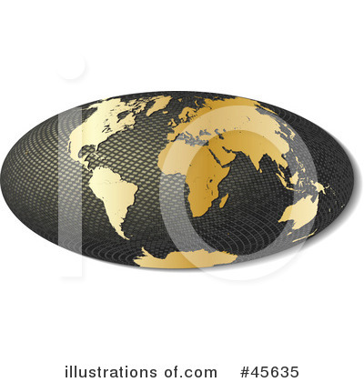 Royalty-Free (RF) Globe Clipart Illustration by Michael Schmeling - Stock Sample #45635