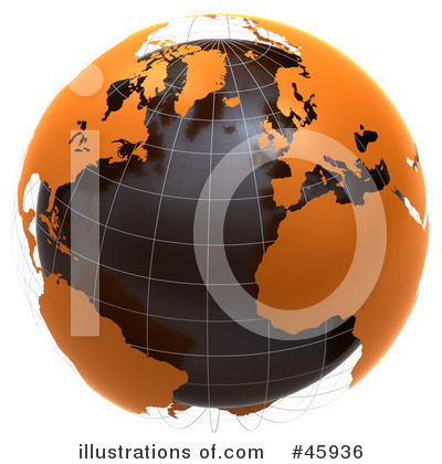 Royalty-Free (RF) Globe Clipart Illustration by chrisroll - Stock Sample #45936