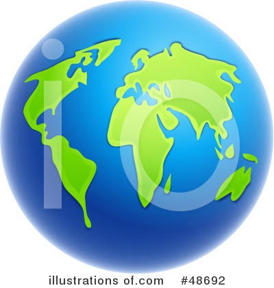 Royalty-Free (RF) Globe Clipart Illustration by Prawny - Stock Sample #48692