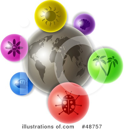 Royalty-Free (RF) Globe Clipart Illustration by Prawny - Stock Sample #48757
