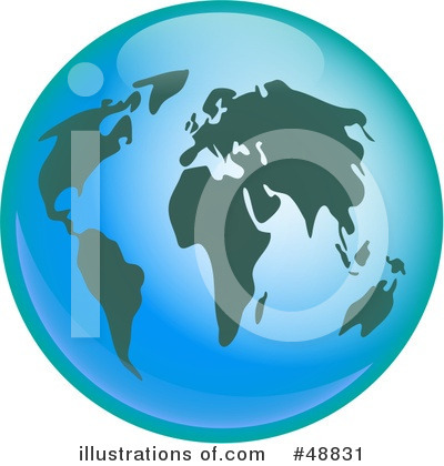Royalty-Free (RF) Globe Clipart Illustration by Prawny - Stock Sample #48831