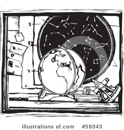 Royalty-Free (RF) Globe Clipart Illustration by xunantunich - Stock Sample #59343