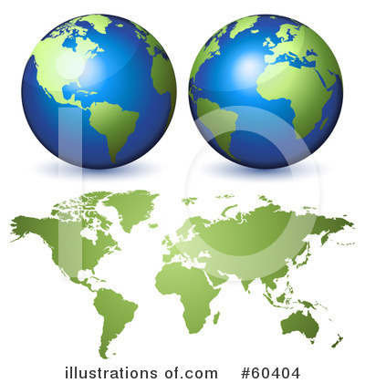 Royalty-Free (RF) Globe Clipart Illustration by Oligo - Stock Sample #60404