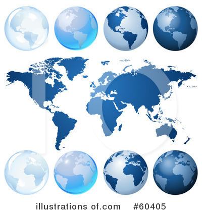 Royalty-Free (RF) Globe Clipart Illustration by Oligo - Stock Sample #60405
