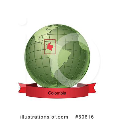 Royalty-Free (RF) Globe Clipart Illustration by Michael Schmeling - Stock Sample #60616