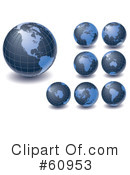Globe Clipart #60953 by Michael Schmeling