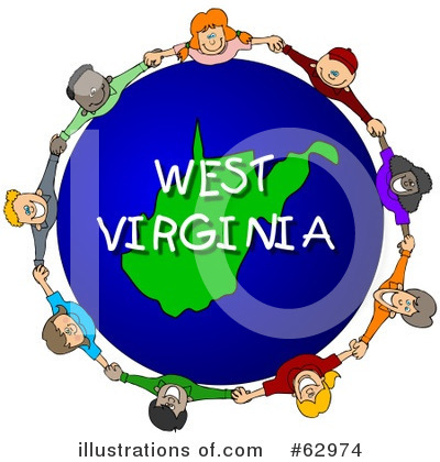 West Virginia Clipart #62974 by djart