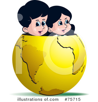 Royalty-Free (RF) Globe Clipart Illustration by Lal Perera - Stock Sample #75715