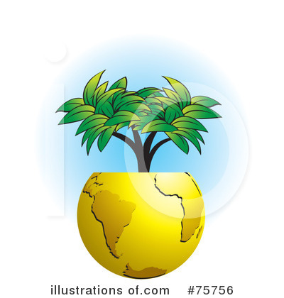 Royalty-Free (RF) Globe Clipart Illustration by Lal Perera - Stock Sample #75756
