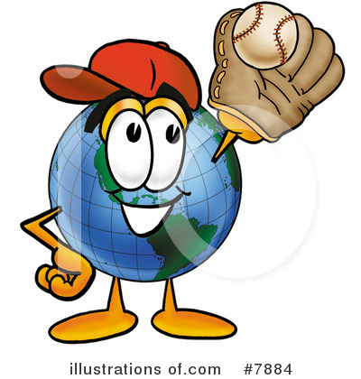 Royalty-Free (RF) Globe Clipart Illustration by Mascot Junction - Stock Sample #7884
