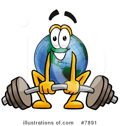 Royalty-Free (RF) Globe Clipart Illustration by Mascot Junction - Stock Sample #7891