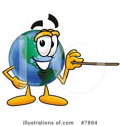 Royalty-Free (RF) Globe Clipart Illustration by Mascot Junction - Stock Sample #7894