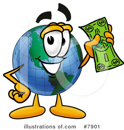 Royalty-Free (RF) Globe Clipart Illustration by Mascot Junction - Stock Sample #7901